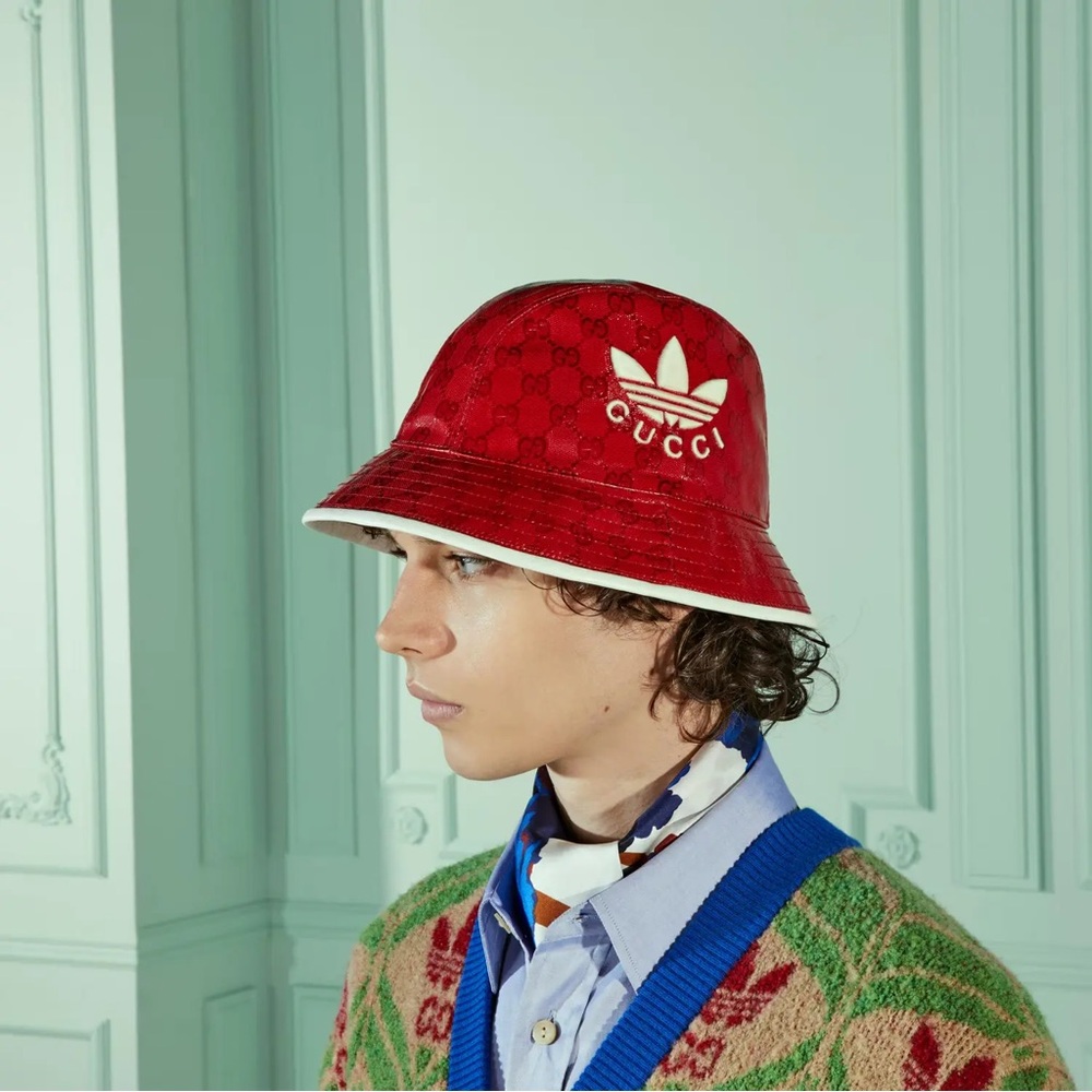 NWT Adidas x Gucci Baseball GG Canvas Fedora Hat